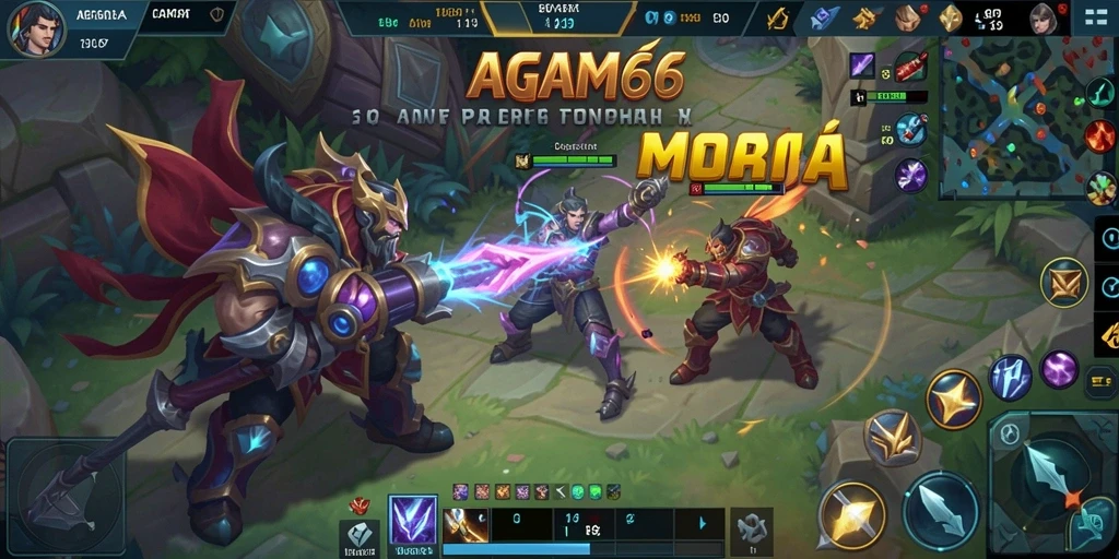 Screenshot gameplay dari AGAM66 yang menampilkan aksi tim.