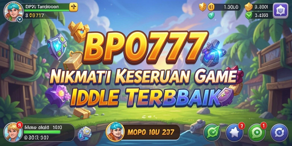 Screenshot utama BPO777 menampilkan gameplay Idle yang seru dan menarik.