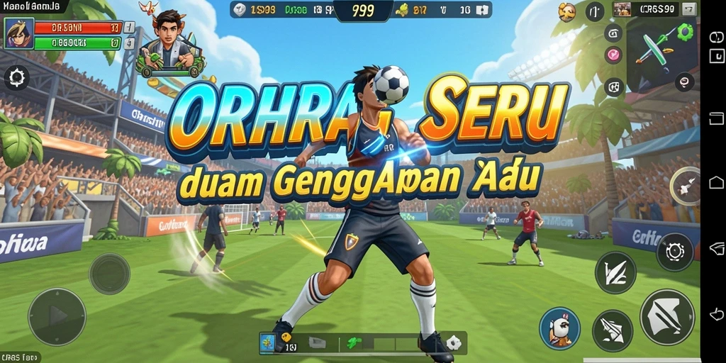 Screenshot CRS99 menampilkan gameplay menegangkan di arena olahraga.