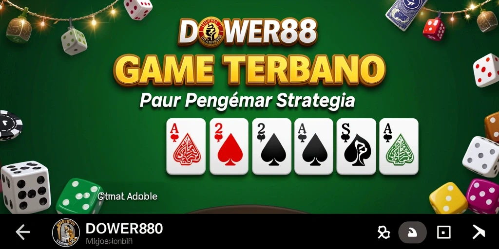 Screenshot gameplay DOWER88 menunjukkan suasana seru permainan Domino.