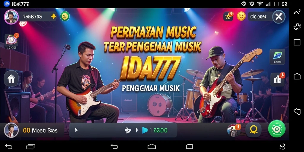 Tampilan screenshot IDA777 dengan gameplay musik yang mendebarkan.