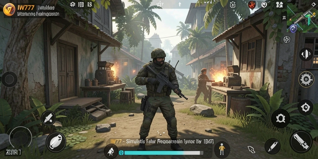 Screenshot IW777 menunjukkan interaksi gameplay Simulation yang menarik.