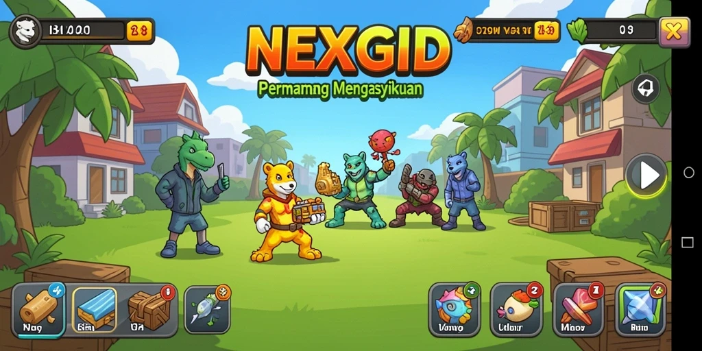 Tampilan gameplay menarik di NEXGID dengan mekanisme Idle.