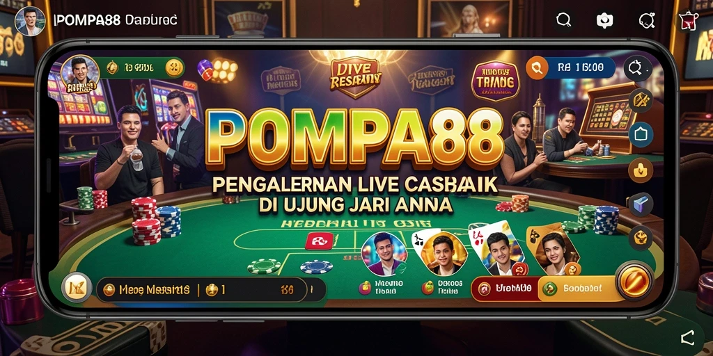 Tampilan gameplay langsung dari kasino POMPA88 yang mengasyikkan.