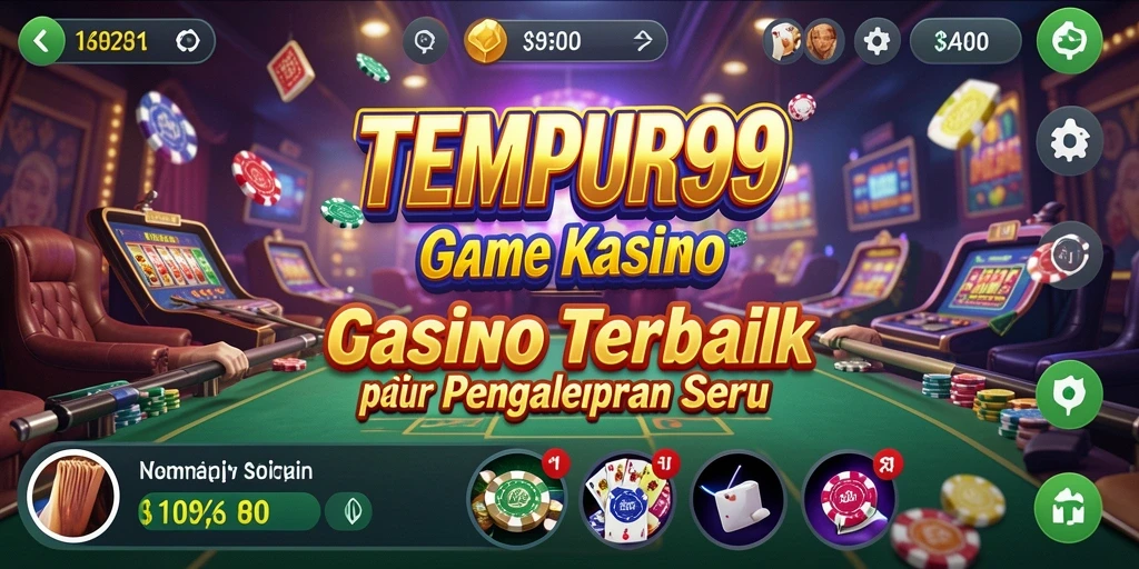 Gameplay seru dan menarik di TEMPUR99 dengan variasi permainan Kasino.